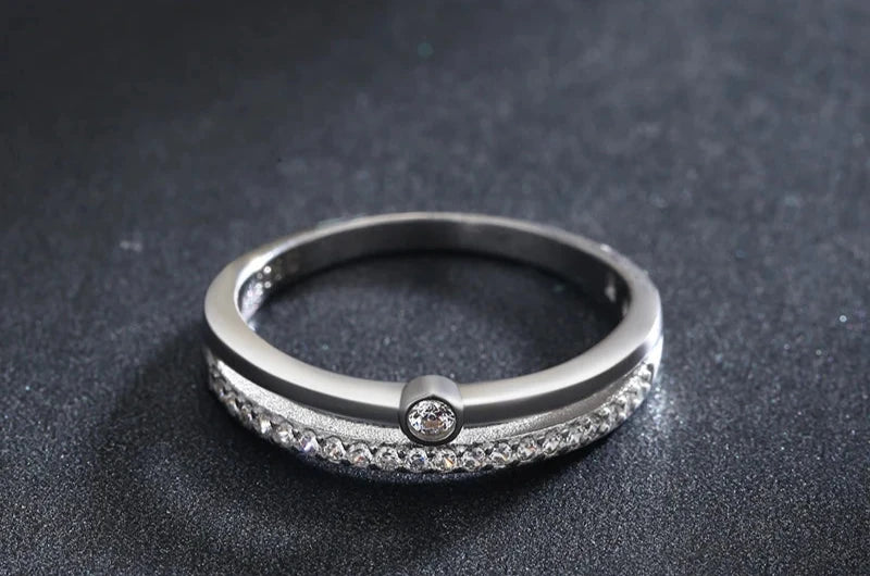 Diana Two-row Pavé Ring