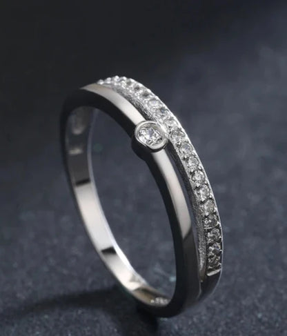 Diana Two-row Pavé Ring