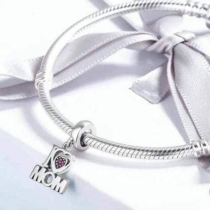 Mum's Heart Dangle Charm