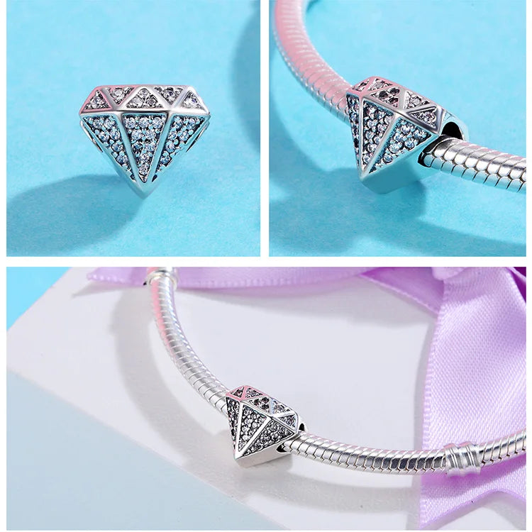 Sparkling Pavé Diamond Charm