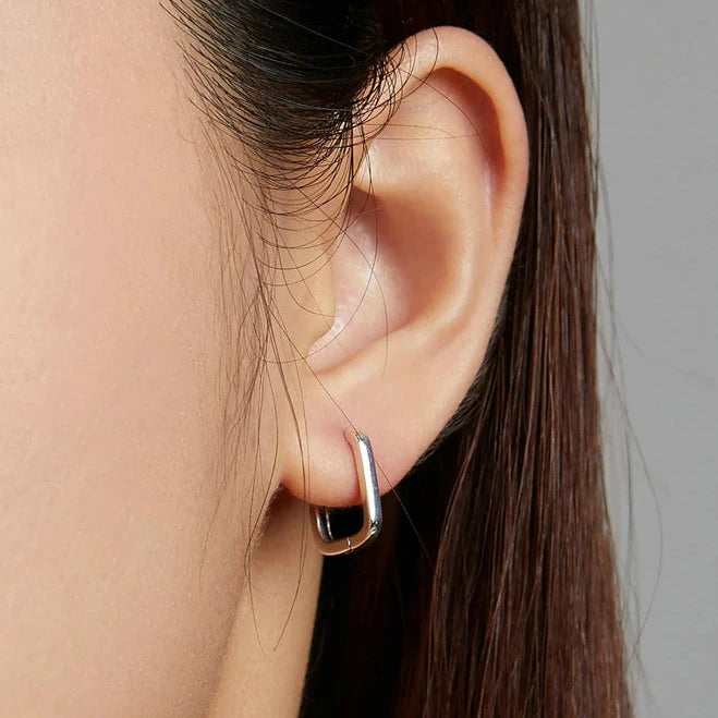 Timeless Square Hoop Earrings