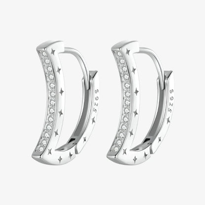 Crescent Hoop Earrings