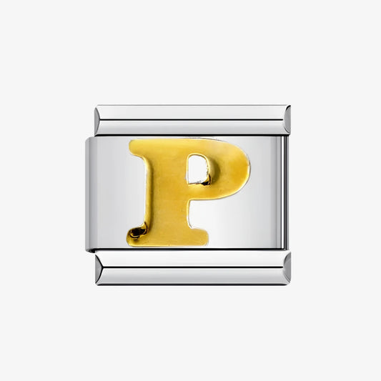 Letter P Alphabet Italian Charm