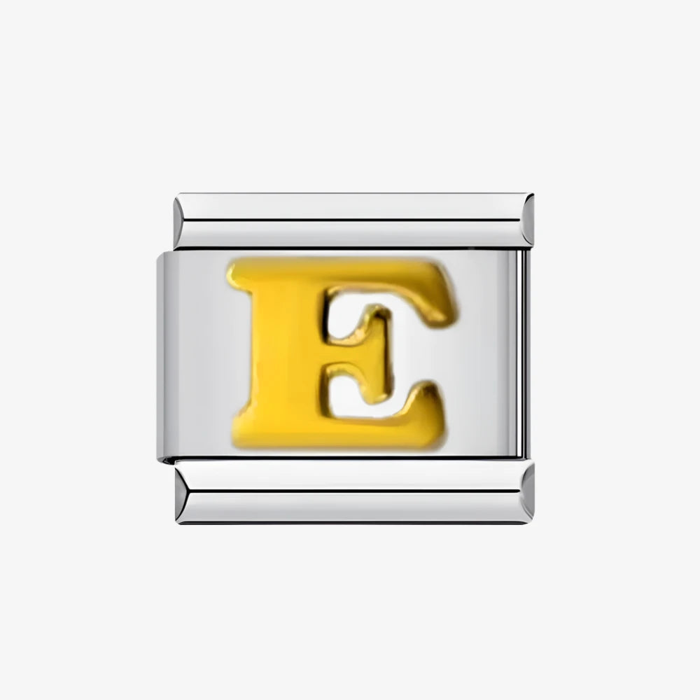 Letter E Alphabet Italian Charm