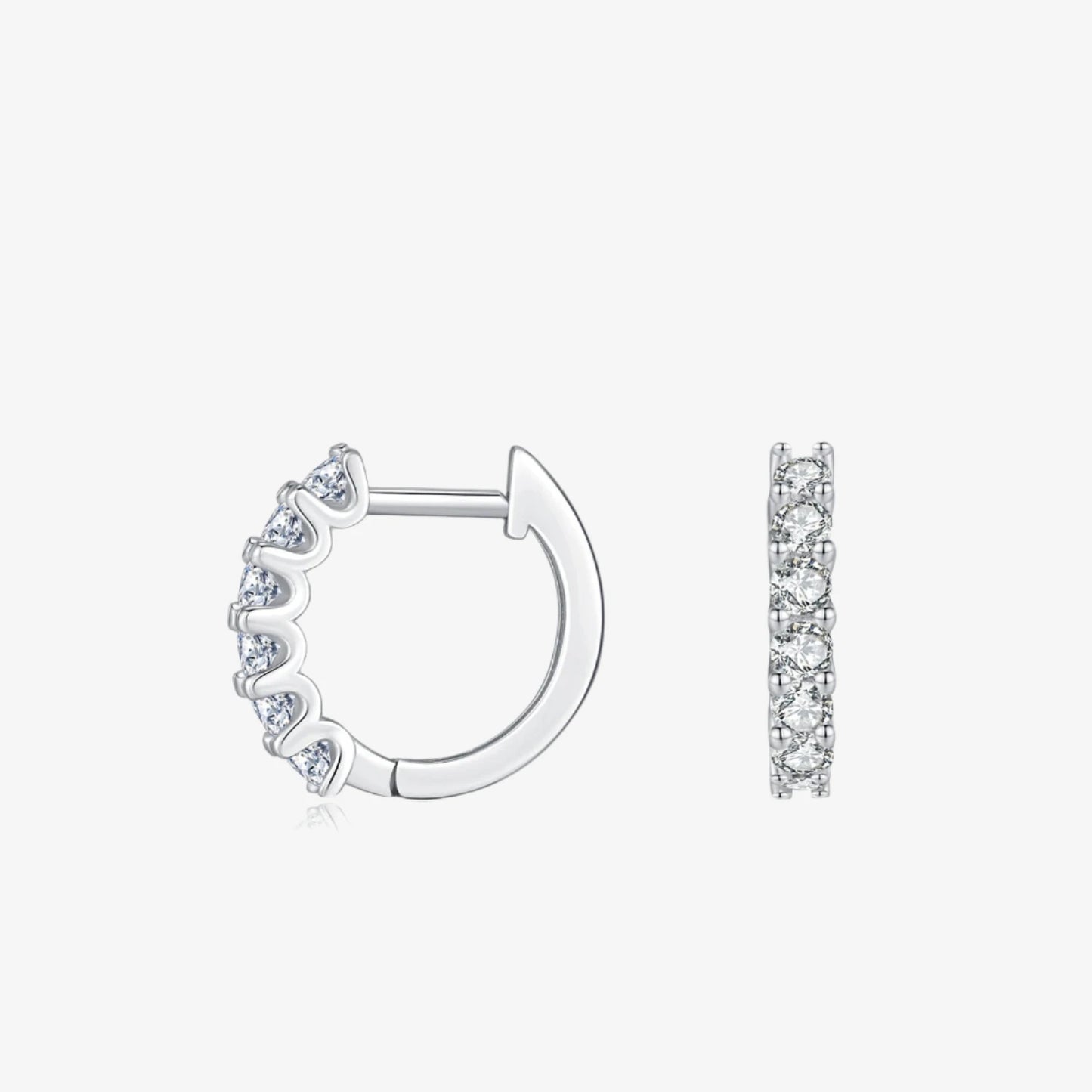 Radiant Halo Hoop Earrings