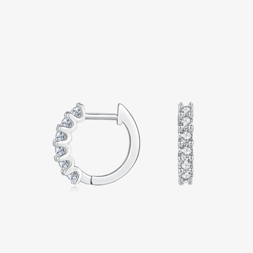 Radiant Halo Hoop Earrings