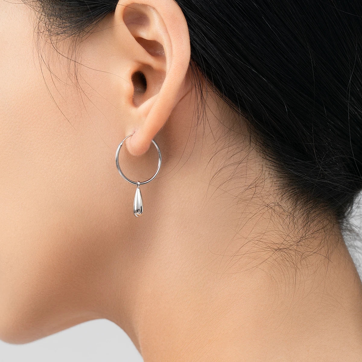 Teardrop Hoop Earrings