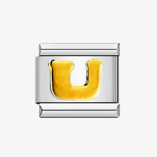 Letter U Alphabet Italian Charm