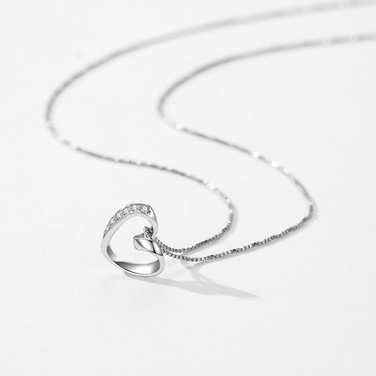 Crystalline Heart Edge Necklace