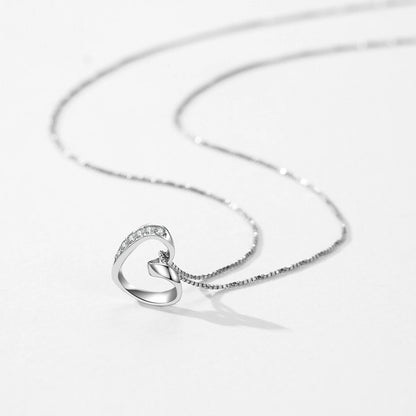 Crystalline Heart Edge Necklace