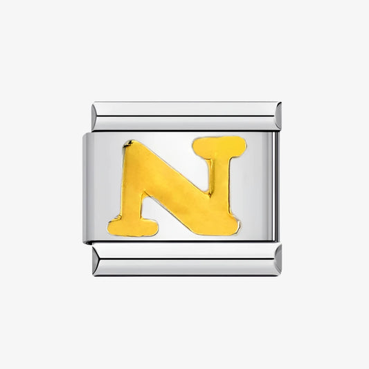 Letter N Alphabet Italian Charm