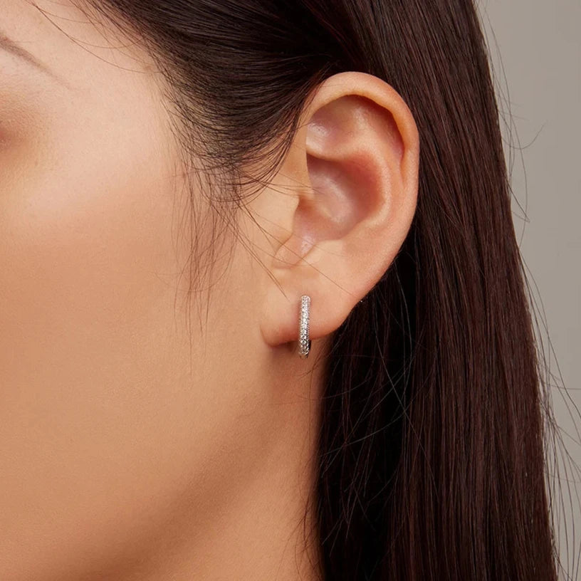 Timeless Brilliance Hoop Earrings