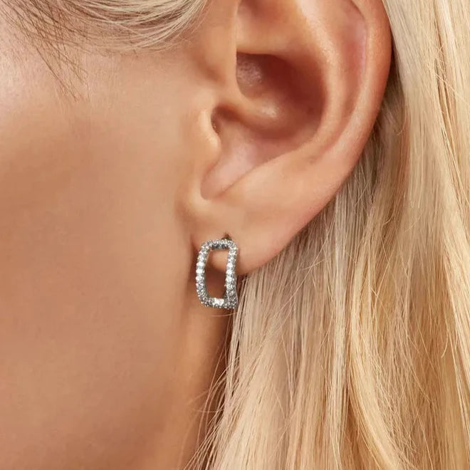 Radiant Double-Layered Hoop Earrings