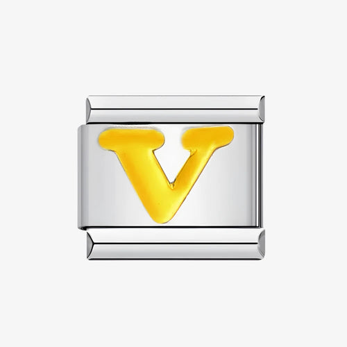 Letter V Alphabet Italian Charm