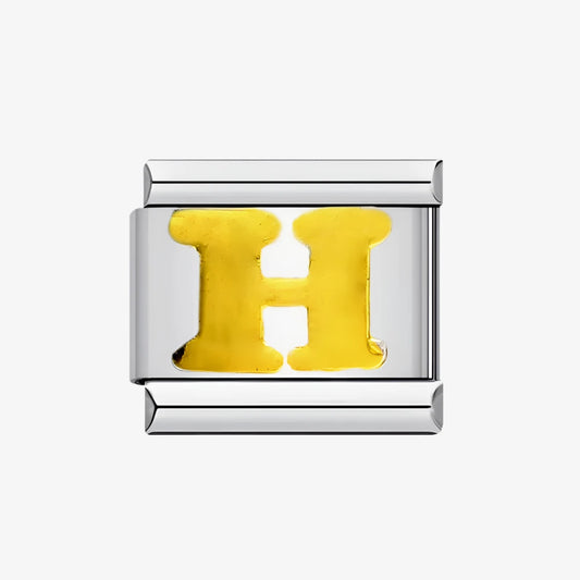 Letter H Alphabet Italian Charm