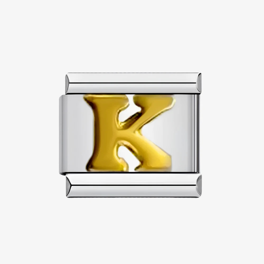 Letter K Alphabet Italian Charm