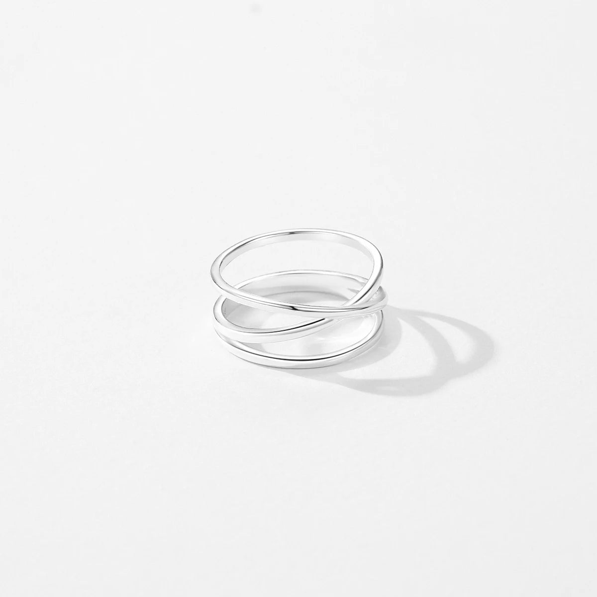 Wave Triple Row Ring