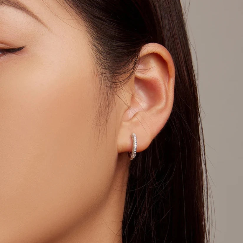 Timeless Brilliance Hoop Earrings