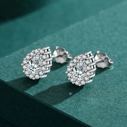 Teardrop Pavé Stud Earrings