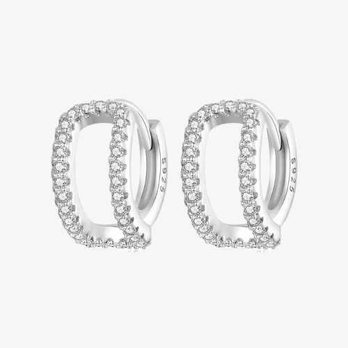 Radiant Double-Layered Hoop Earrings