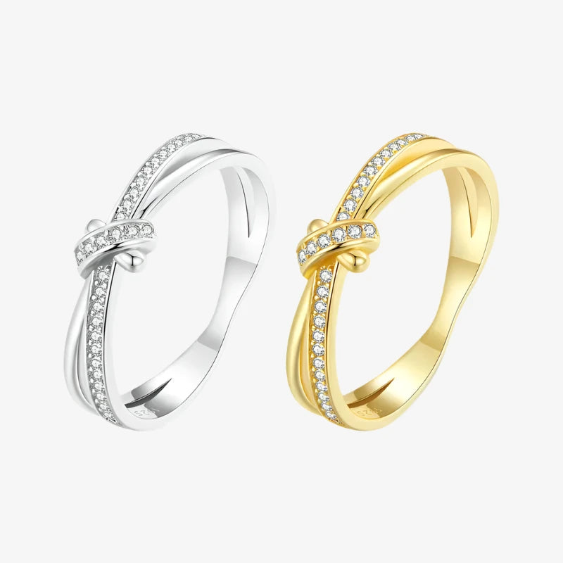 Diana Knot Two-Row Ring