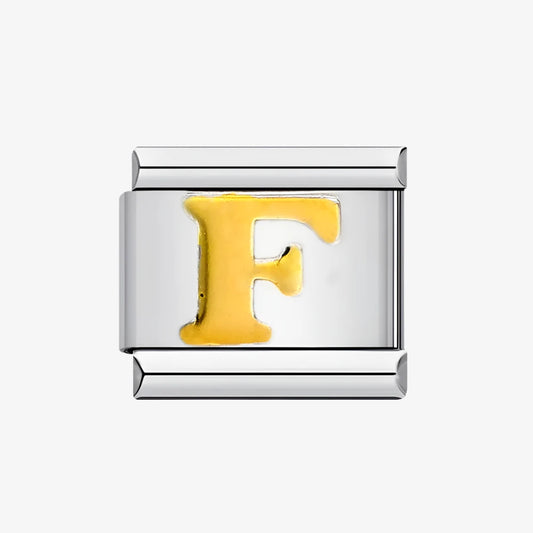 Letter F Alphabet Italian Charm