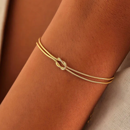 Classic Custom Gold Initial Bracelet