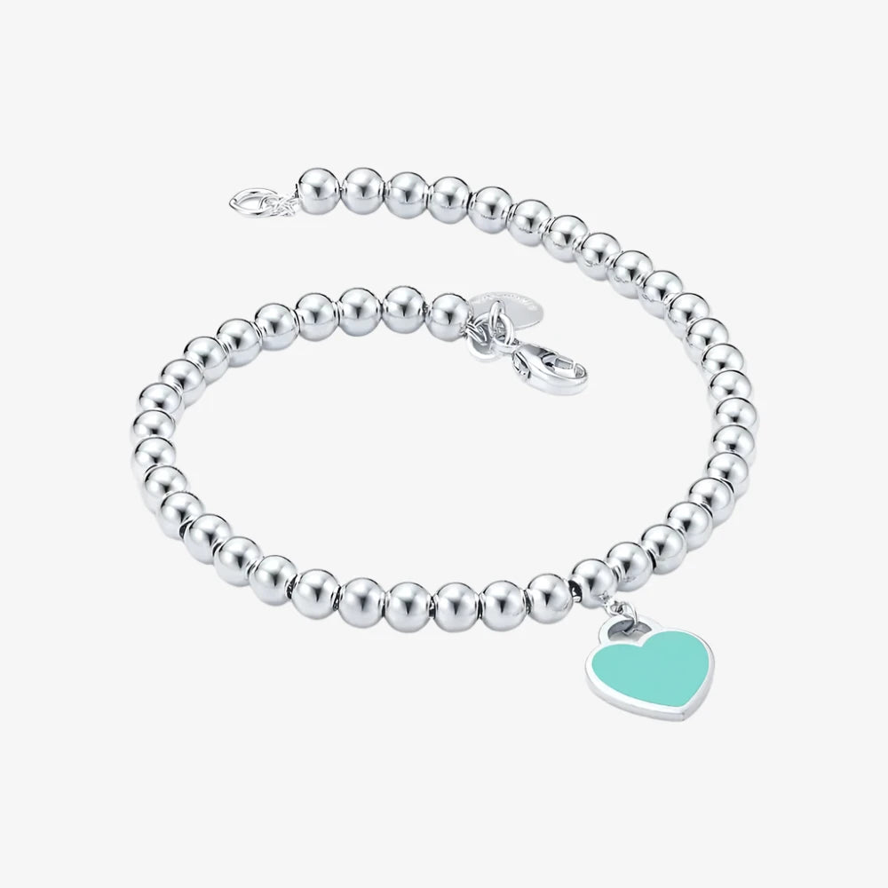 Blue Heart Emblem Bracelet